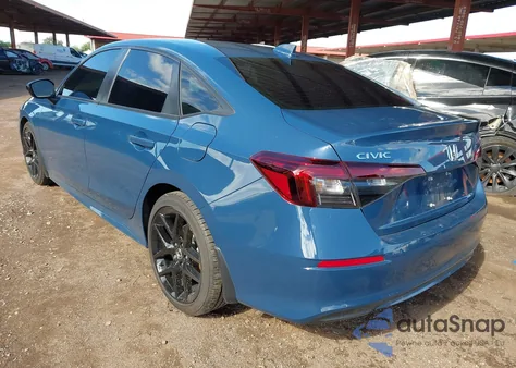 2025 Honda Civic Sport из США, поврежденный, VIN 2HGFE2F53SH590740